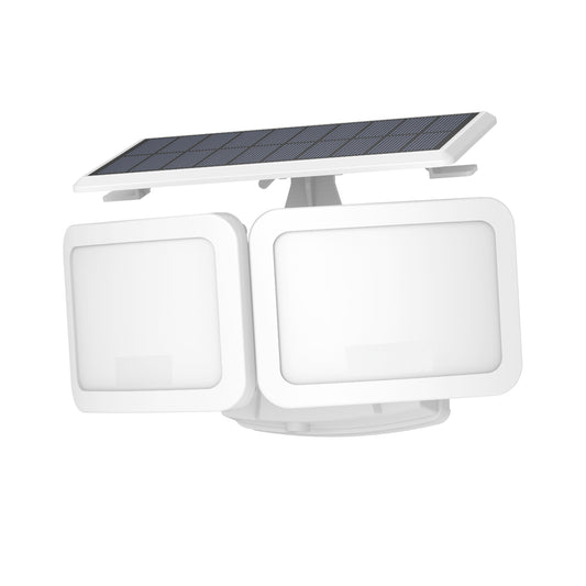 Vesra Twin Beam Dual Head Solar Motion-Activated Outdoor LED Light - 2000 Lumens