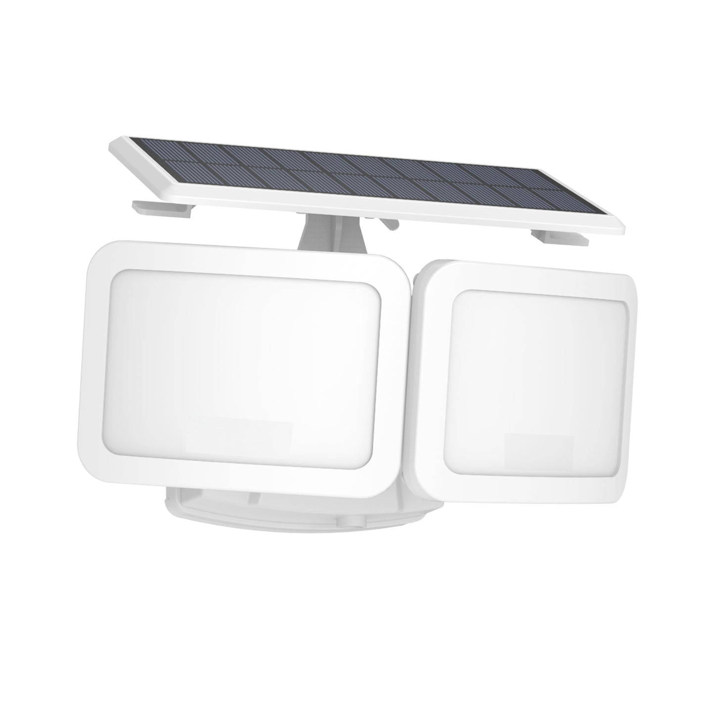 Vesra Twin Beam Dual Head Solar Motion-Activated Outdoor LED Light - 2000 Lumens