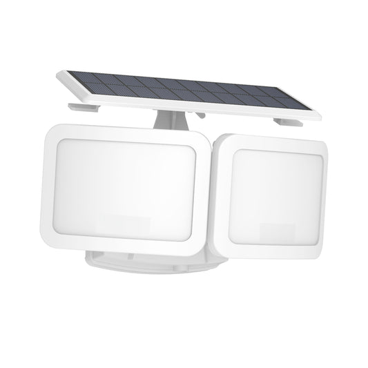 Vesra Twin Beam Dual Head Solar Motion-Activated Outdoor LED Light - 2000 Lumens