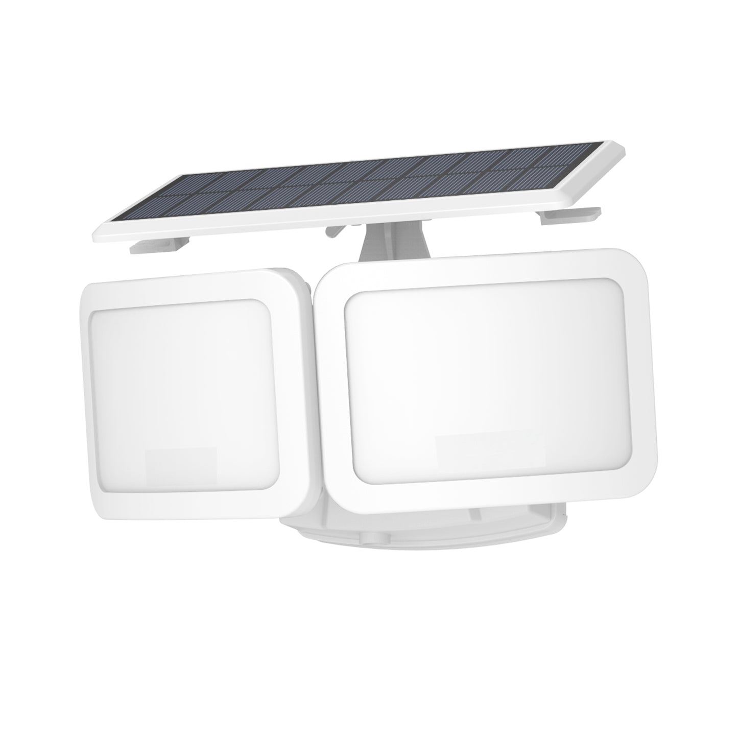 Vesra Twin Beam Dual Head Solar Motion-Activated Outdoor LED Light - 2000 Lumens