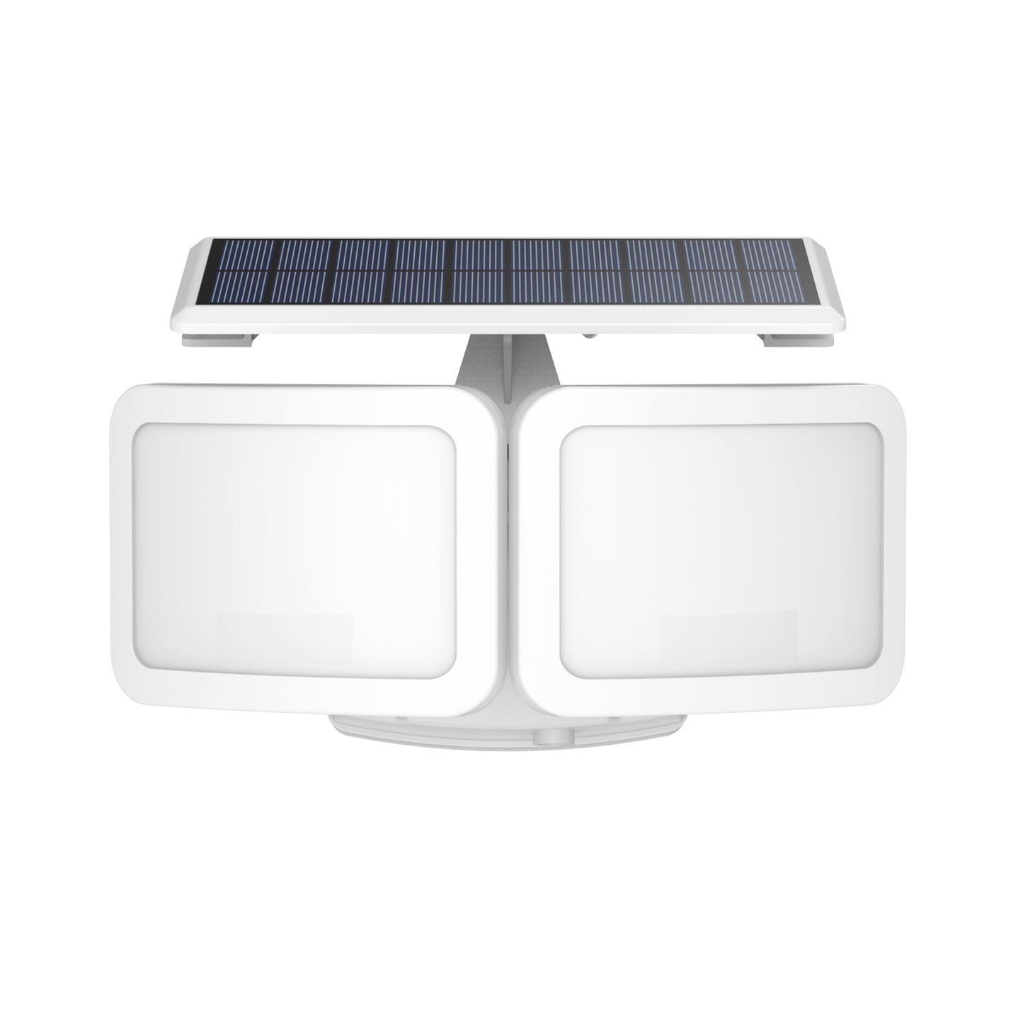 Vesra Twin Beam Dual Head Solar Motion-Activated Outdoor LED Light - 2000 Lumens